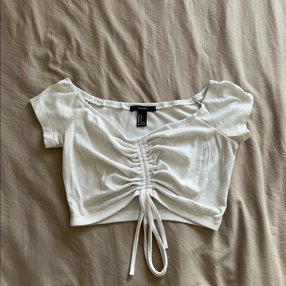 White Off Shoulder Top